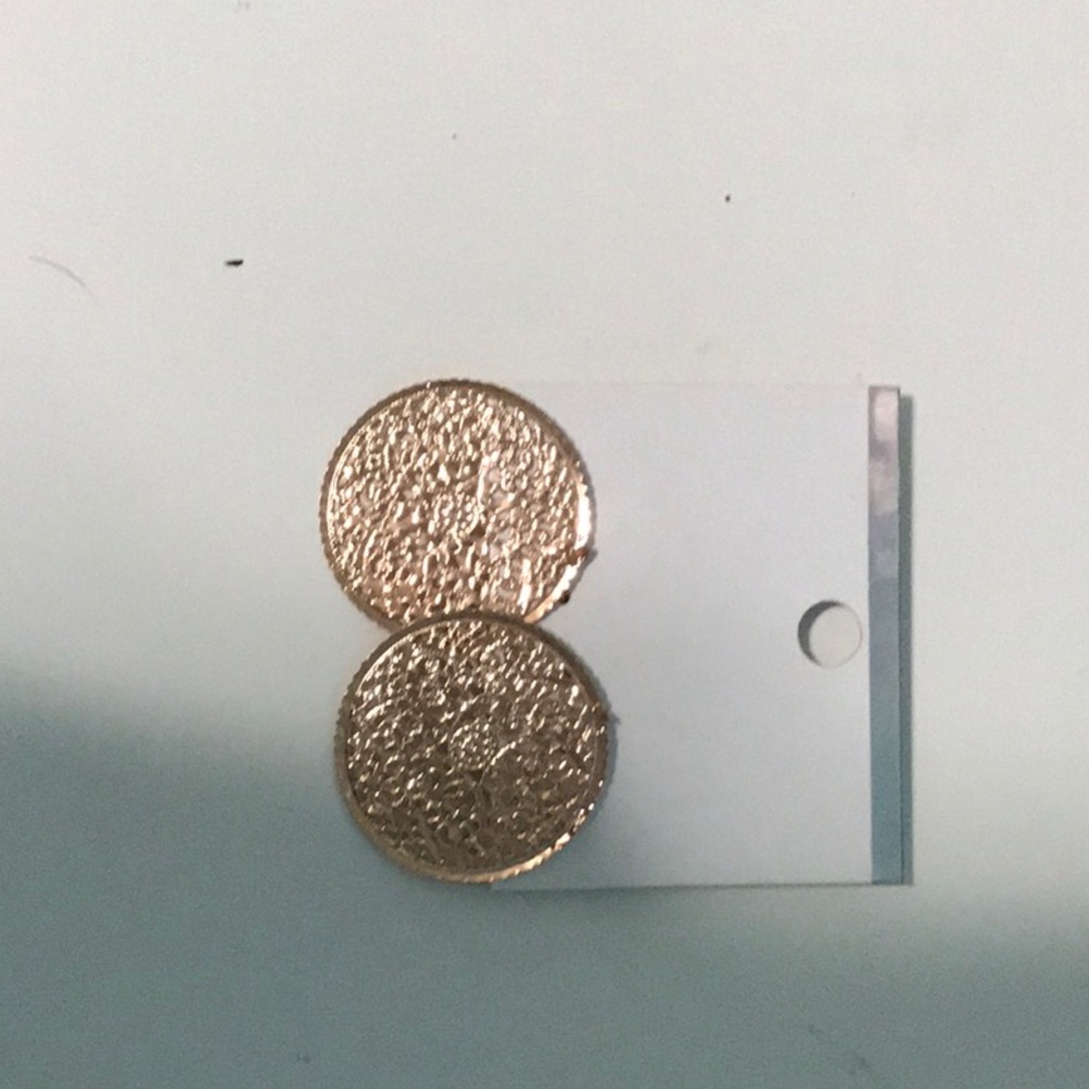 Gold mandala earrings